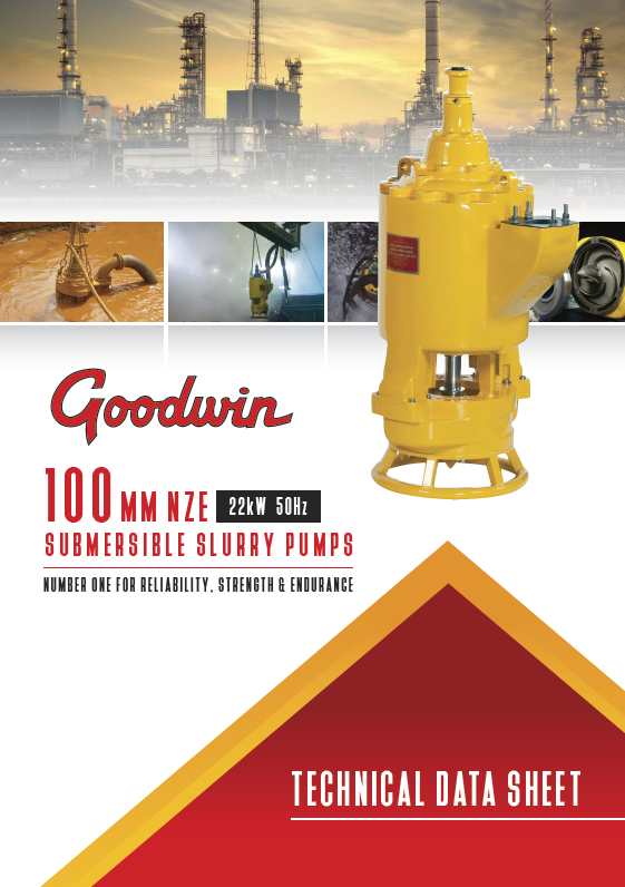 Especificação técnica bomba Goodwin 100mm NZE 22kW 50Hz